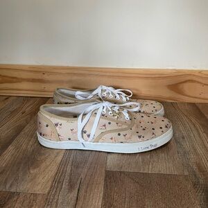 Bradford exchange I love pugs pug dog tan neutral sneakers 7.5